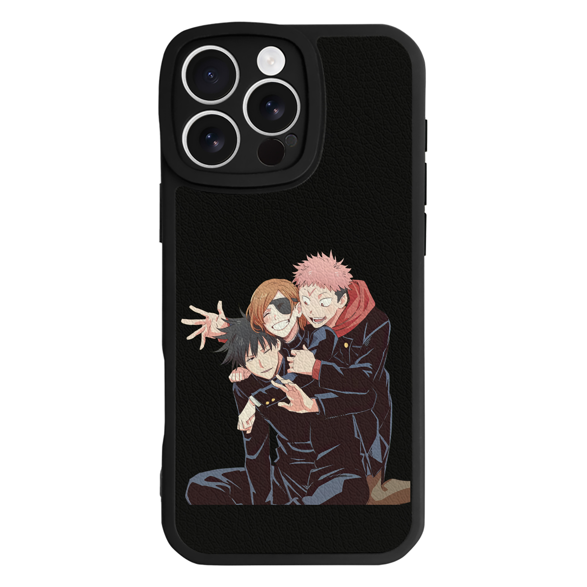 （画像用） 呪術廻戦 Jujutsu Kaisen 【iPhone 16シリーズ対応】シリコンスマホケース（レザー調） 材質：シリコン